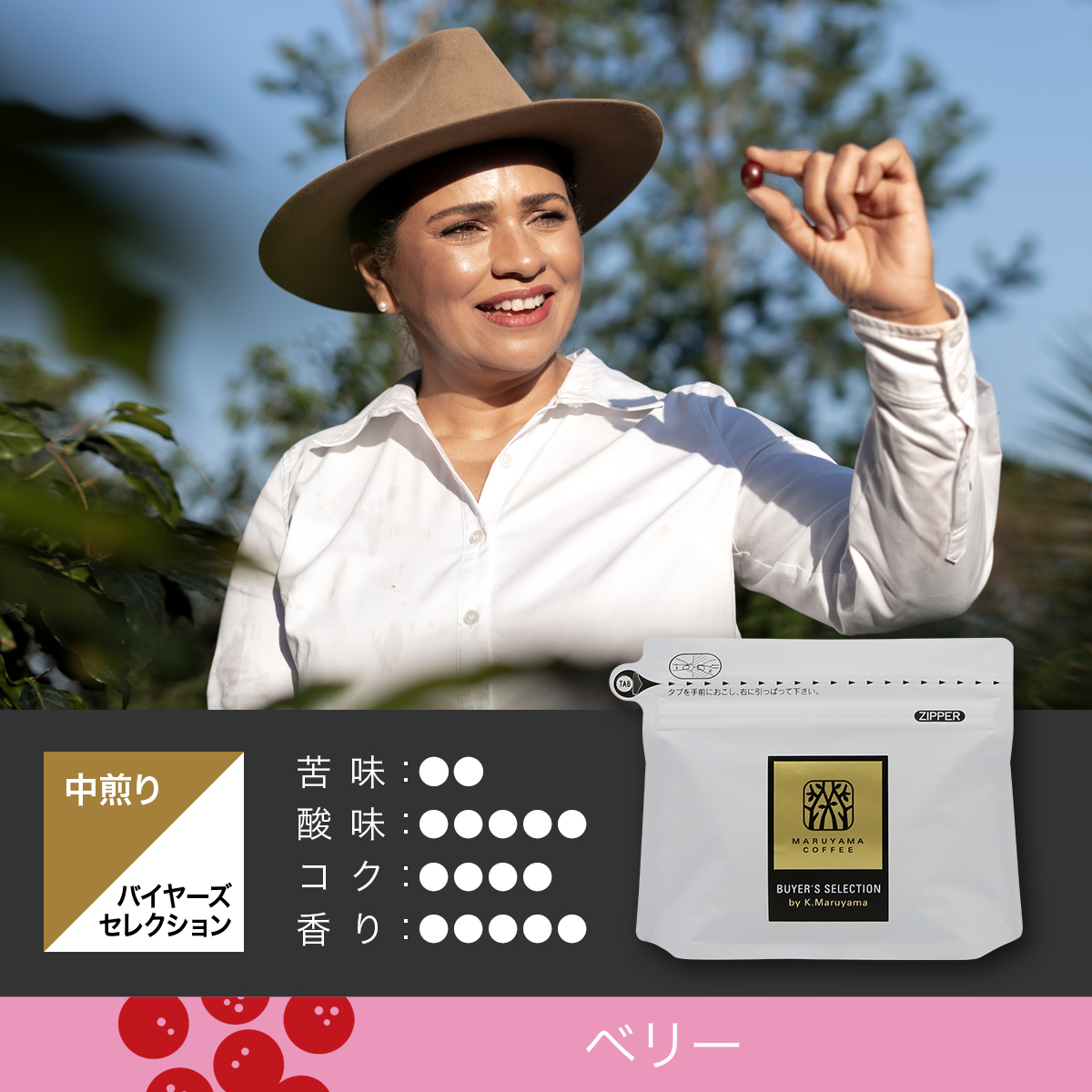 ホンジュラス マリサベル・カバジェロ パカマラ ナチュラル 中煎り